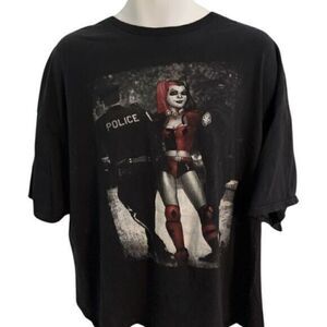 Batman Label Harley Quinn Black T-Shirt. Size 3XL